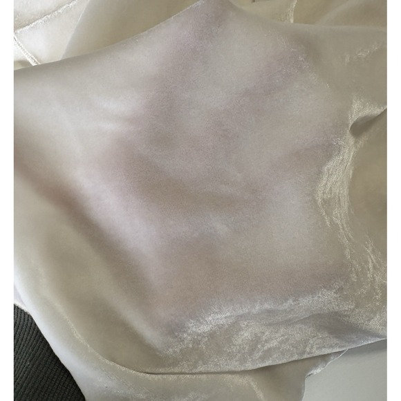 Johnny Was Ivory Silk Velvet Lace Trim Cami Top Luxe Romantic Boho Dainty Fairy - Picture 6 of 10